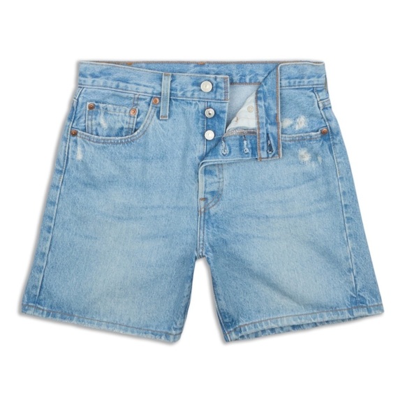 Levi’s 501 jean short hi rise mid thigh size 28 - Picture 1 of 6